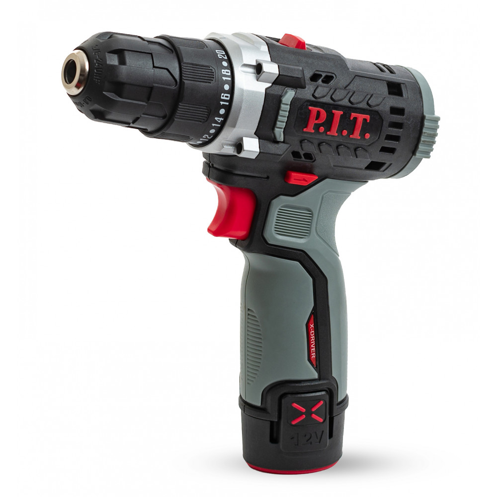 Дрель-шуруповерт аккумуляторная P.I.T. PBM12K-10A/2 X-DRIVER