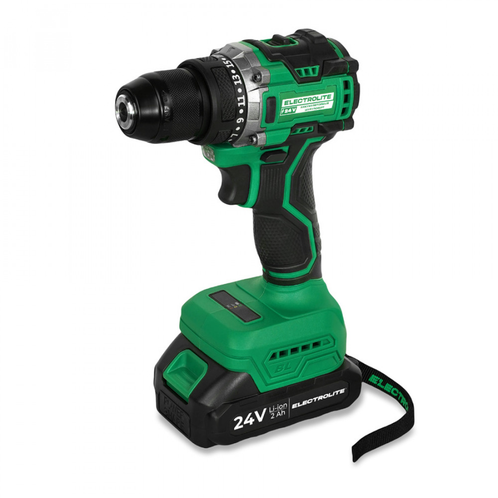 Шуруповерт аккумуляторный Electrolite Expert 24V BL (2 акб)