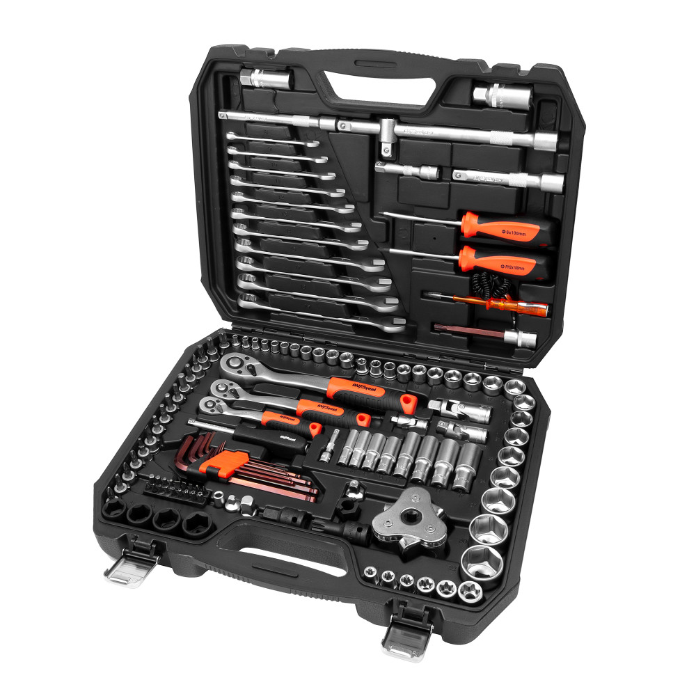 Набор инструмента 127 предметов 1/4"3/8"1/2" профессиональный AV-011127