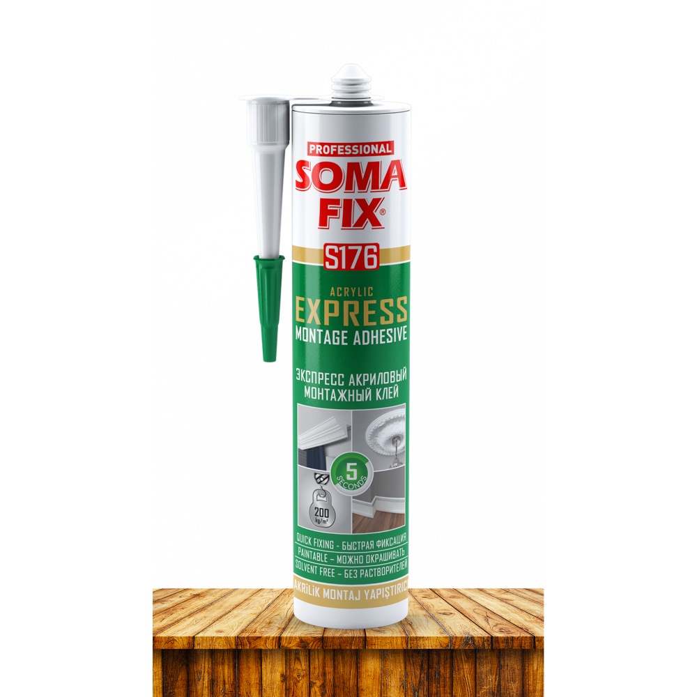 Жидкие гвозди SOMA FIX (EXPRESS на акриловой основе, 310 мл) S176 Жидкие гвозди SOMA FIX (EXPRESS на акриловой основе, 310 мл) S176